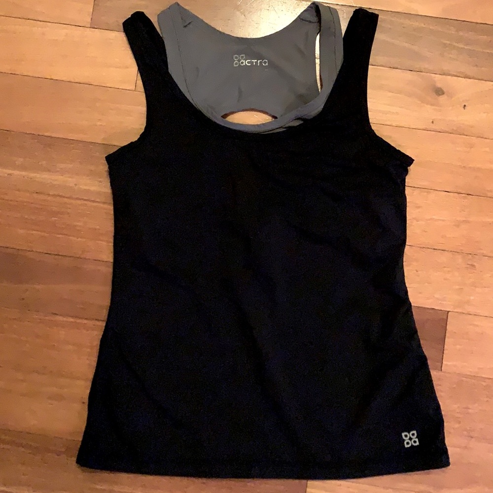 Actra two in one active tank with bra (Size M)